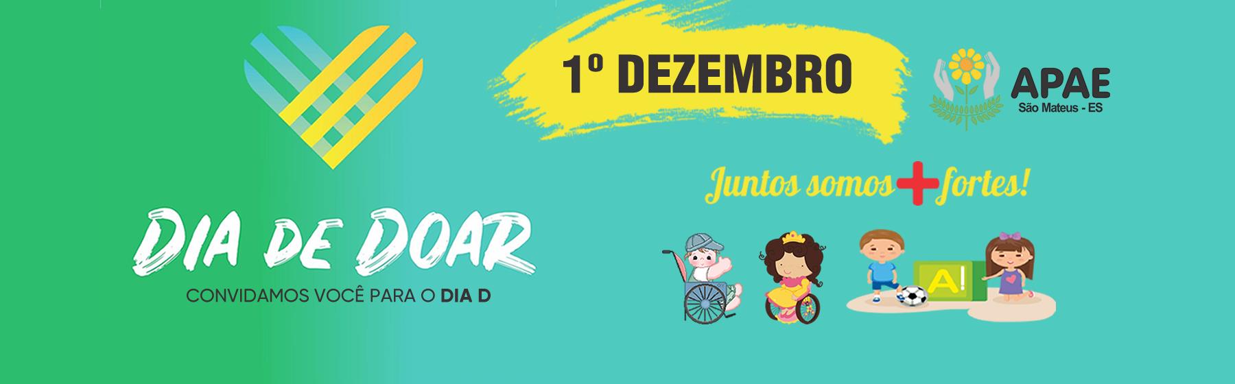 Participe do dia D (dia de doação)