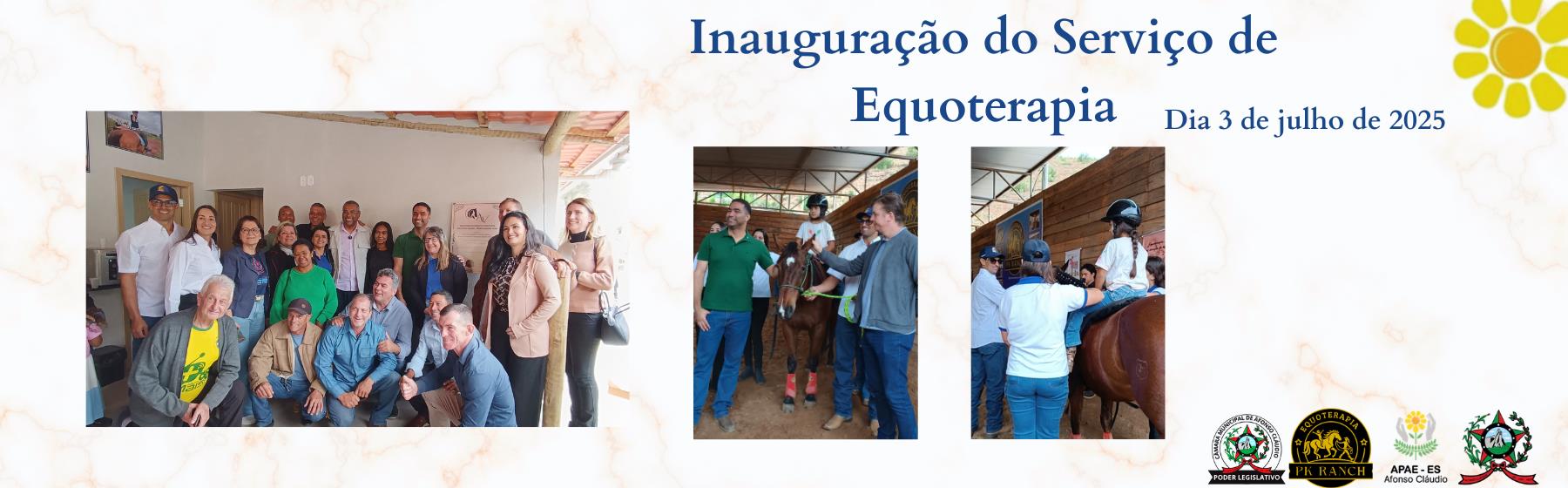 Inauguração do Serviço de Equoterapia
