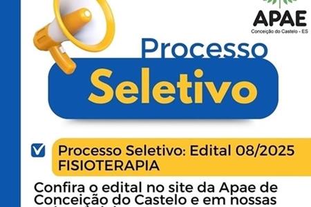 imagem Processo Seletivo 08/2025 - FISIOTERAPIA 
