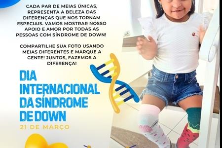 imagem Dia 21 de março - Dia Internacional da Síndrome de Down.